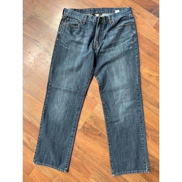 Lucky Brand Jeans Men’s 34 x 32‎ Straight Fit & Leg Medium Wash Denim EUC - Picture 1 of 11